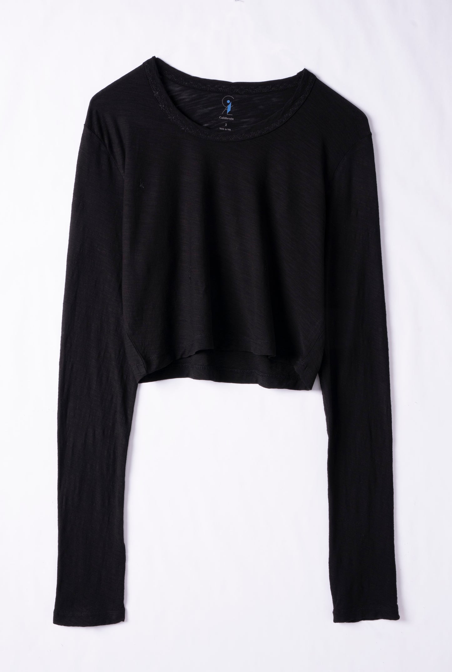 Light Weight Long Sleeve Crop Tee