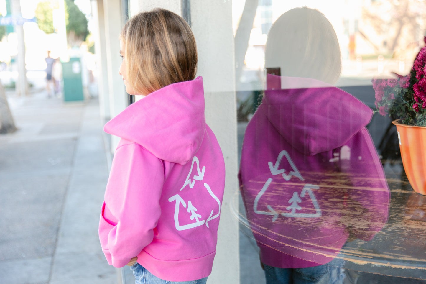 Kids "Recycle" Graphic Hoodie