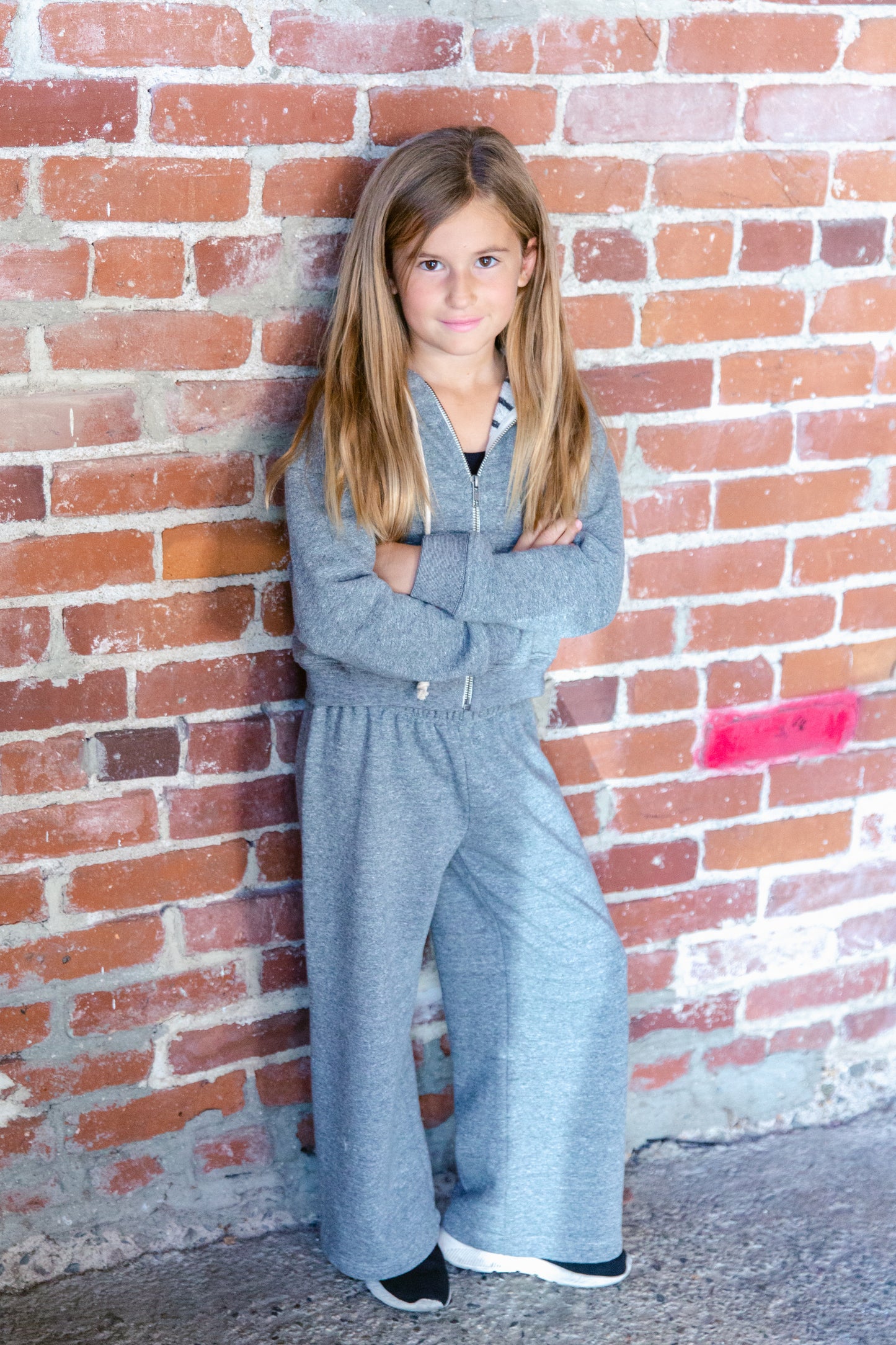Girls Wide Leg Sweatpant