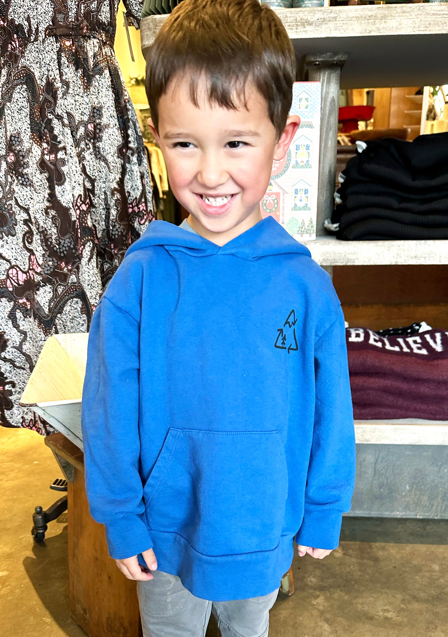 Kids "Recycle" Graphic Hoodie