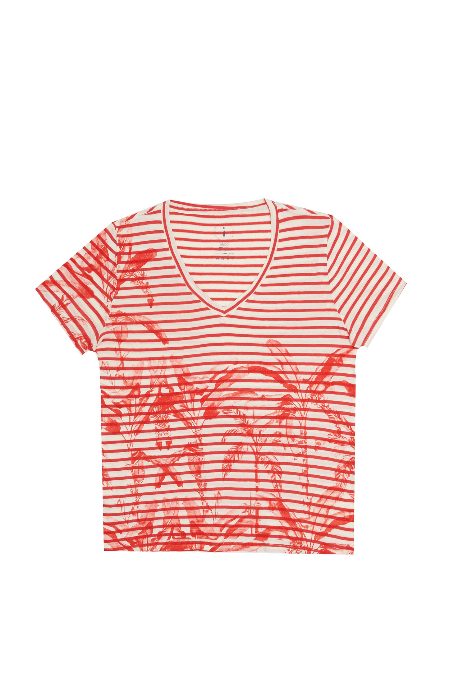Striped Tee With Print