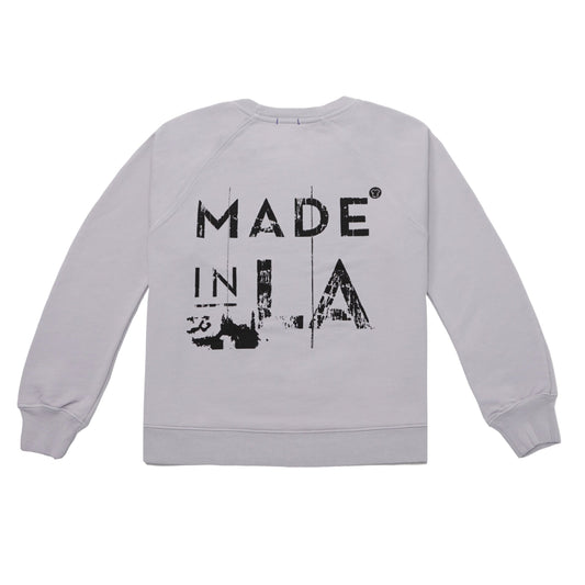 Graphic "Made in LA" Raglan Sweatshirt