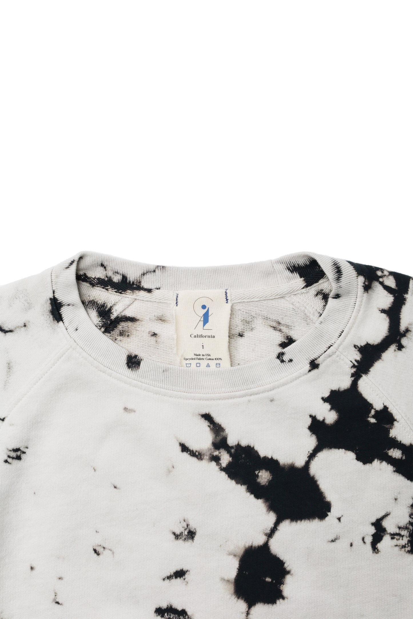 Discharge Print Raglan Sweatshirt