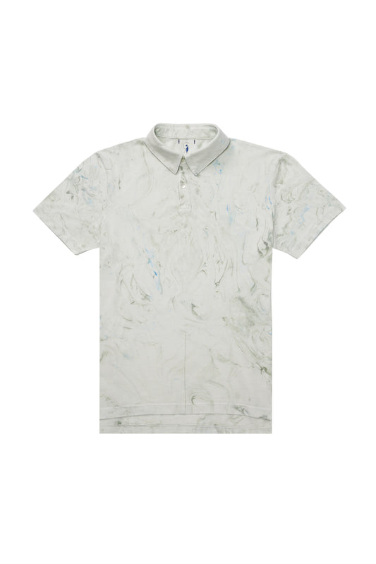 Marble Dye Polo Shirt