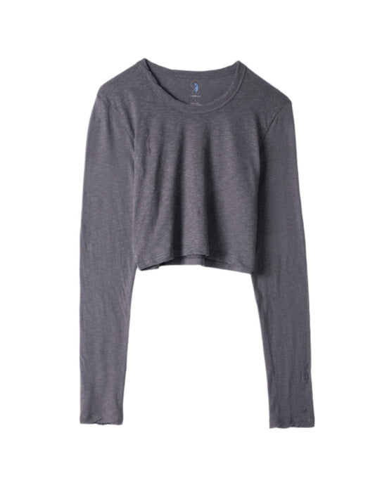 Light Weight Long Sleeve Crop Tee