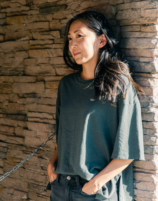 Unbalanced Short Sleeve Tee