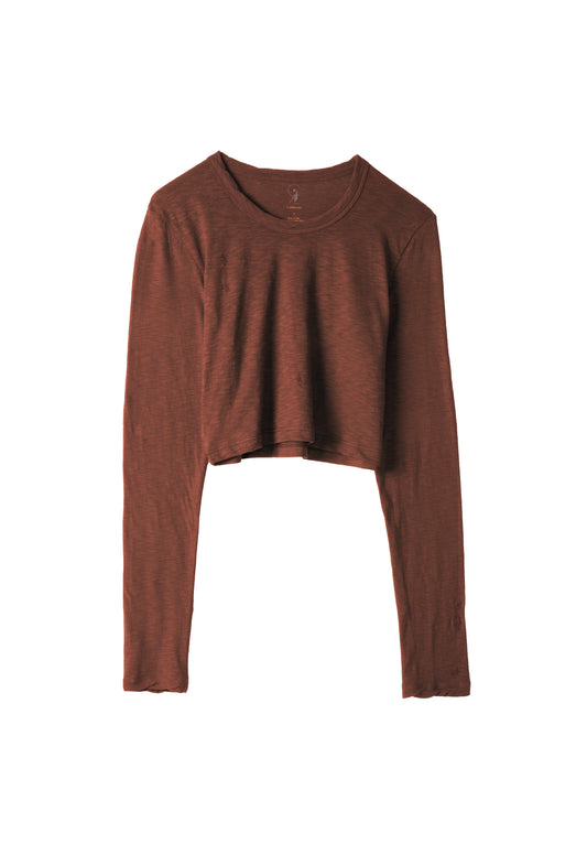 Light Weight Long Sleeve Crop Tee