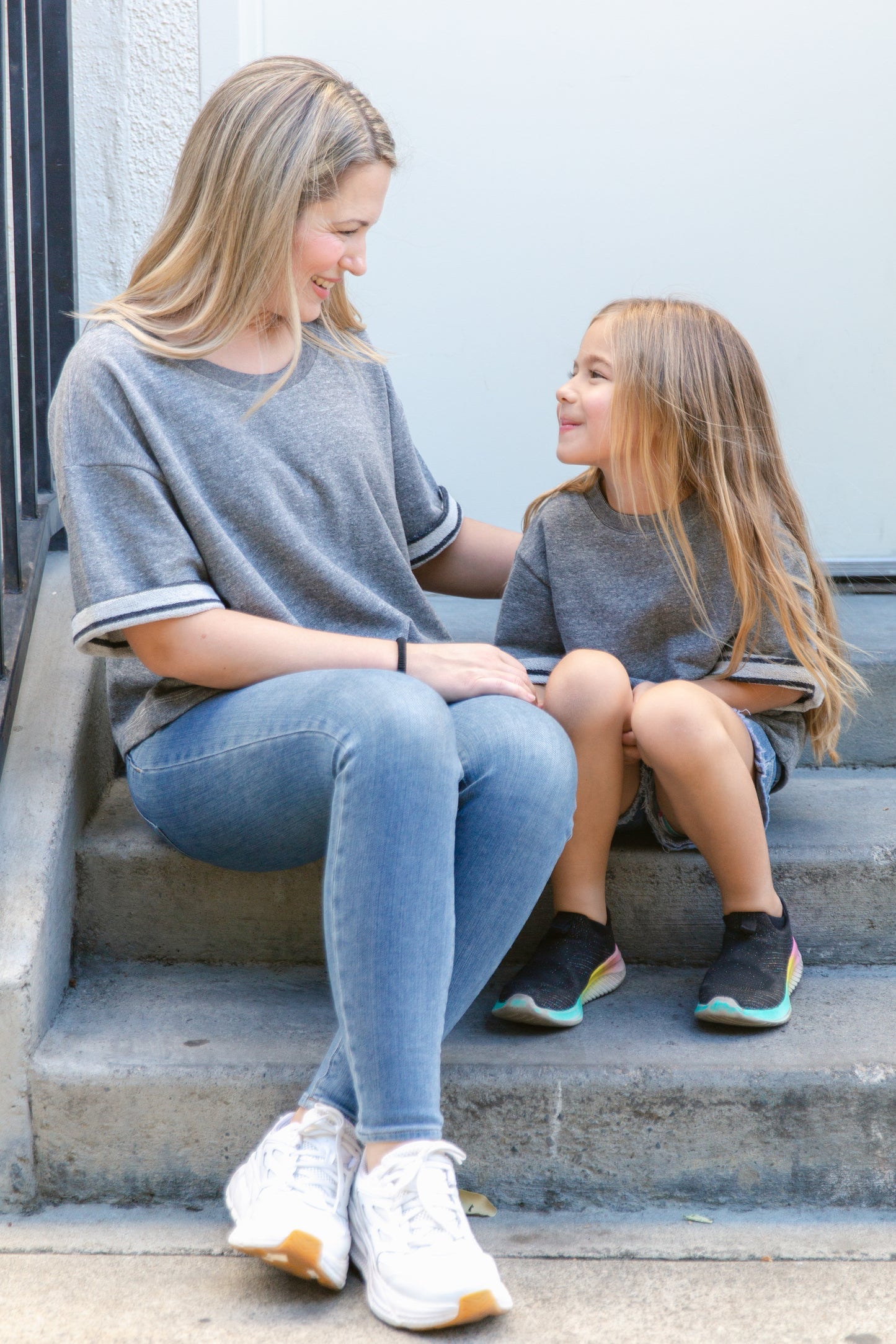 Double Knit Striped Crop Tee