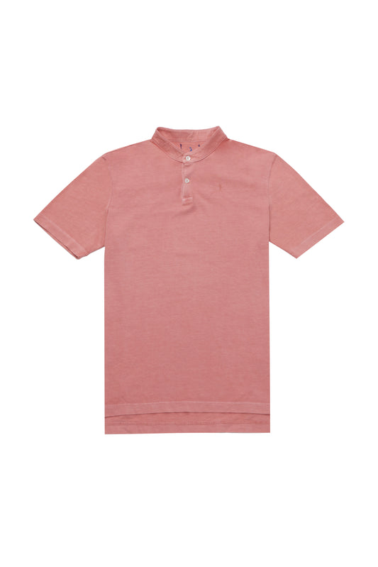 "UPCYCLED" - Stand Collar POLO SS