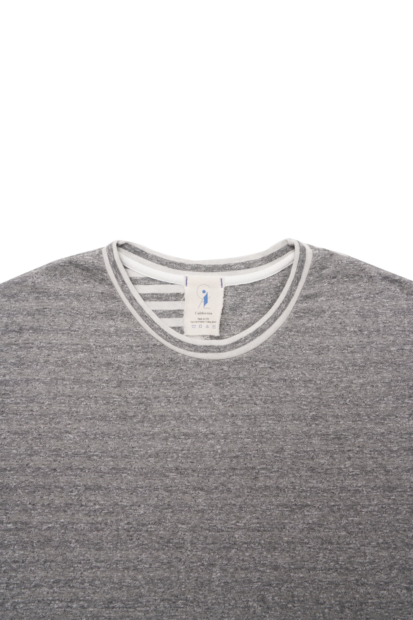 Double Knit Striped Crop Tee